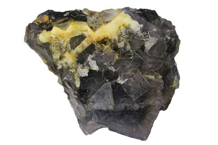 Purple-Blue, Cubic Fluorite Crystal Cluster - Pakistan #136947